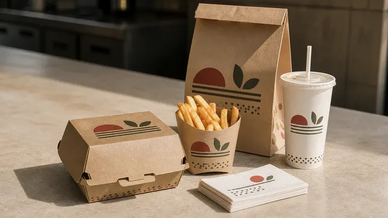 Burger Restaurants custom restaurant packaging scene